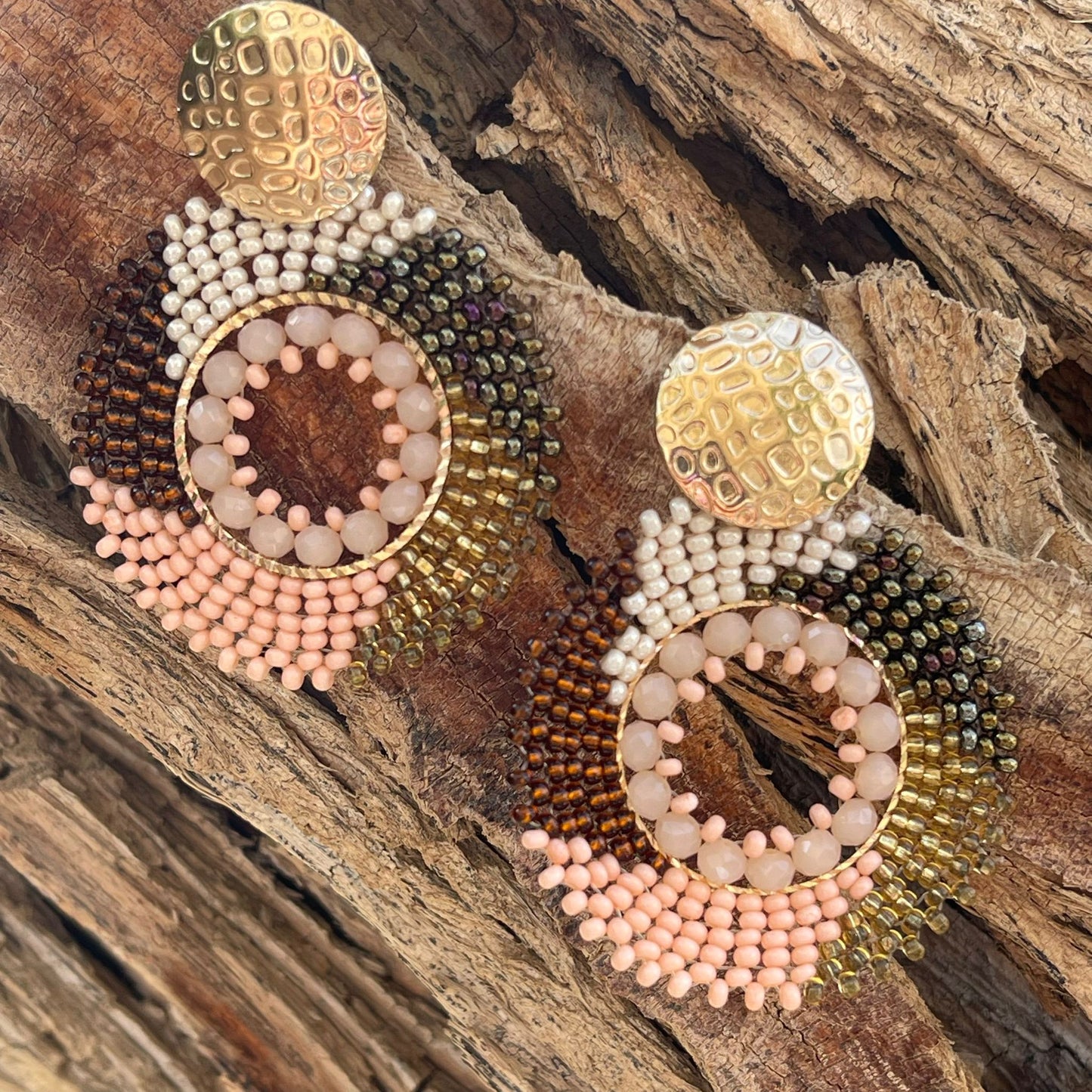 Beaded earrings Ref. NAT01